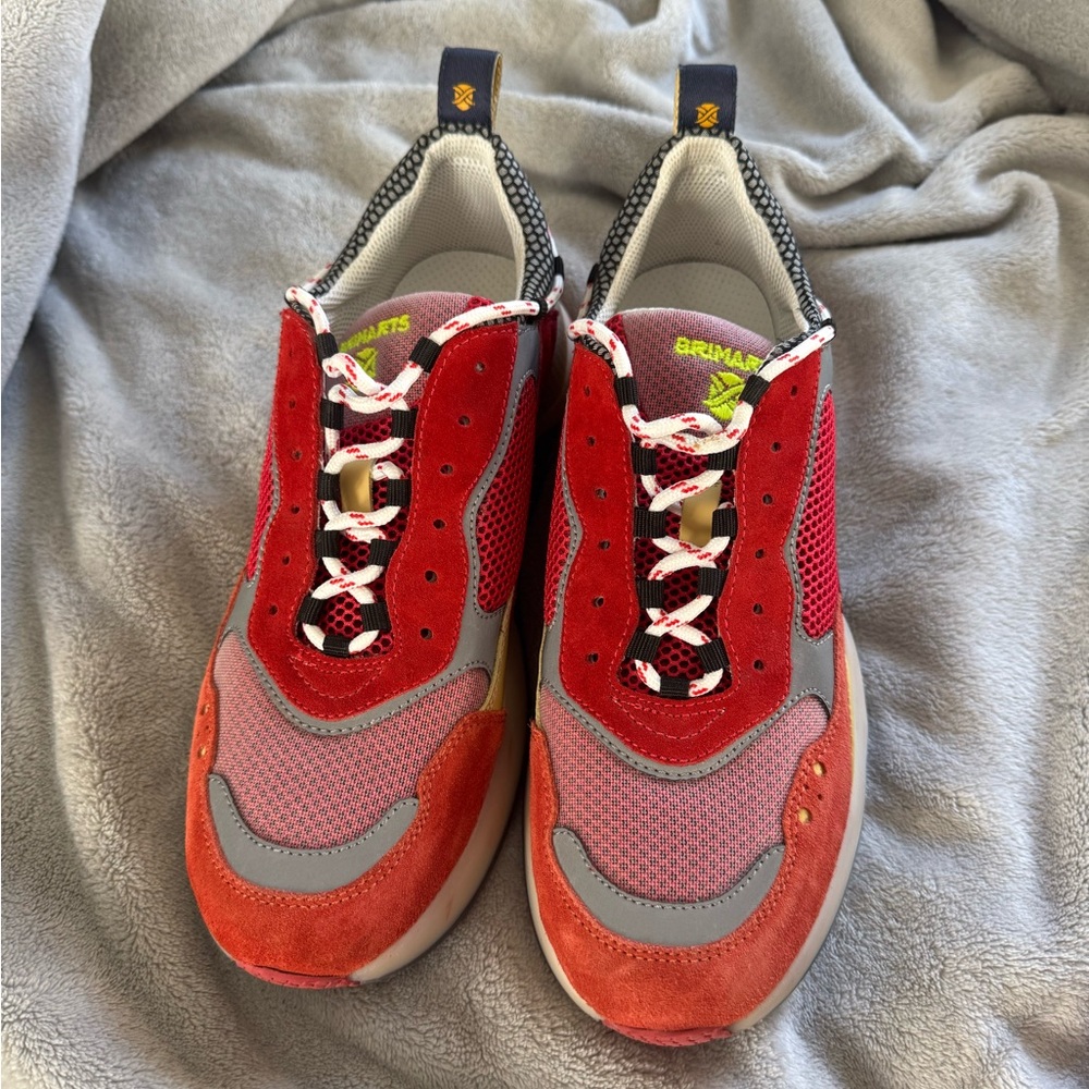 Brimarts Red and Gray Sneakers